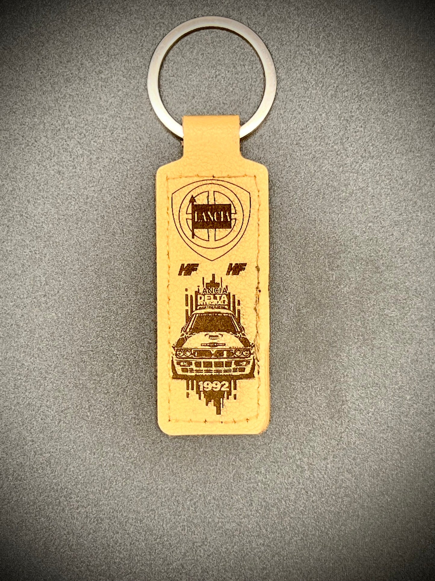 Porte-clé cuir plat