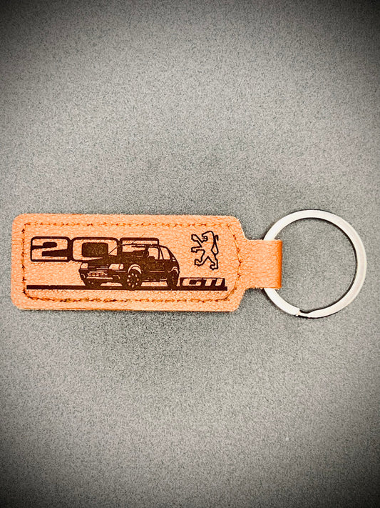 Porte-clé cuir plat